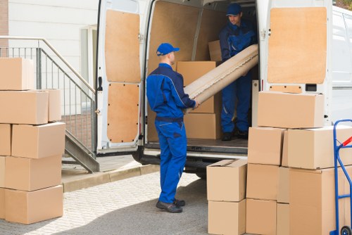 Removal team helping with a flat move in Barnet