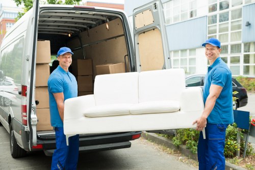 Customer raising a complaint about a removal van service