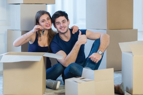 Commercial moving team handling office relocation in Barnet