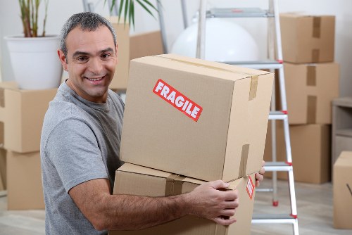 Removal van and moving boxes for a Barnet house move