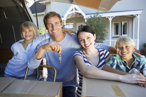 Unpacking household items in a Barnet property