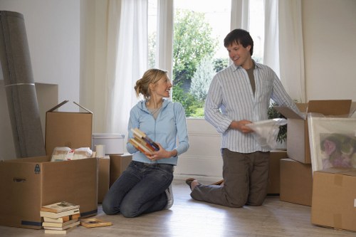 Careful loading of sofas and tables for a local move in Barnet